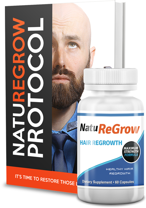 Bottle of NatuReGrow supplement
